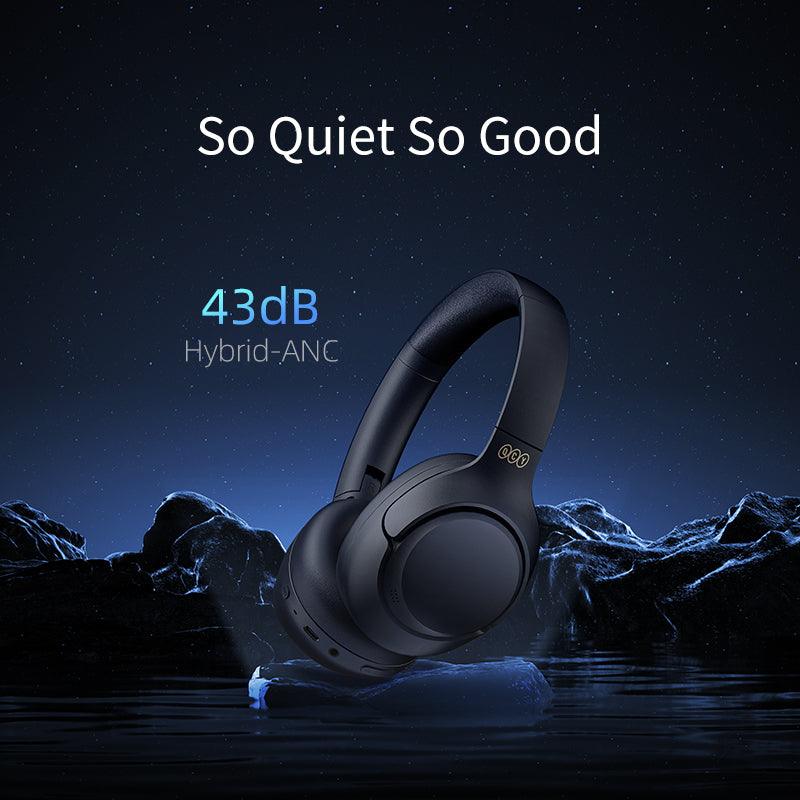 QCY H3 Wireless Headphones, 43dB Hybrid ANC, 60H Playtime – QCY