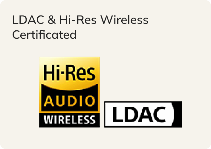 Hi-Res Wireless Certified LDAC Audio Logo