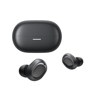 MeloBuds A30 wireless earbuds with sleek black design and compact charging case, perfect for on-the-go audio.