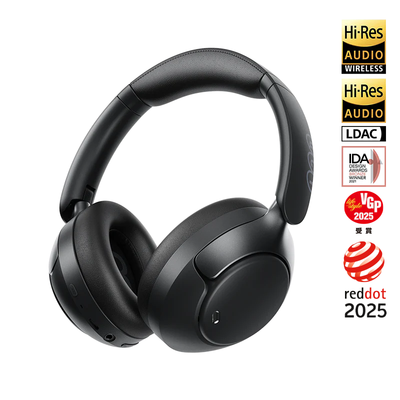QCY H3 Pro Wireless Headphones, 50dB Hybrid ANC, Hi-Res & LDAC