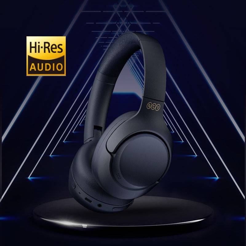 QCY H3 ANC Wireless Headphones 43dB Hybrid Active Noise Cancellation  Headset Bluetooth 5.4 Hi-Res Audio
